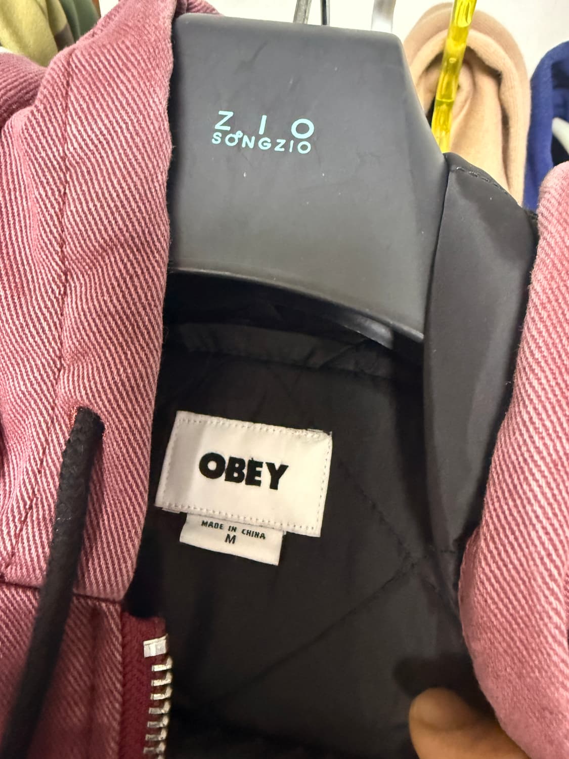 오베이 로컬 서비스 와인 페이드 워시 후드 짚업 상품이미지3