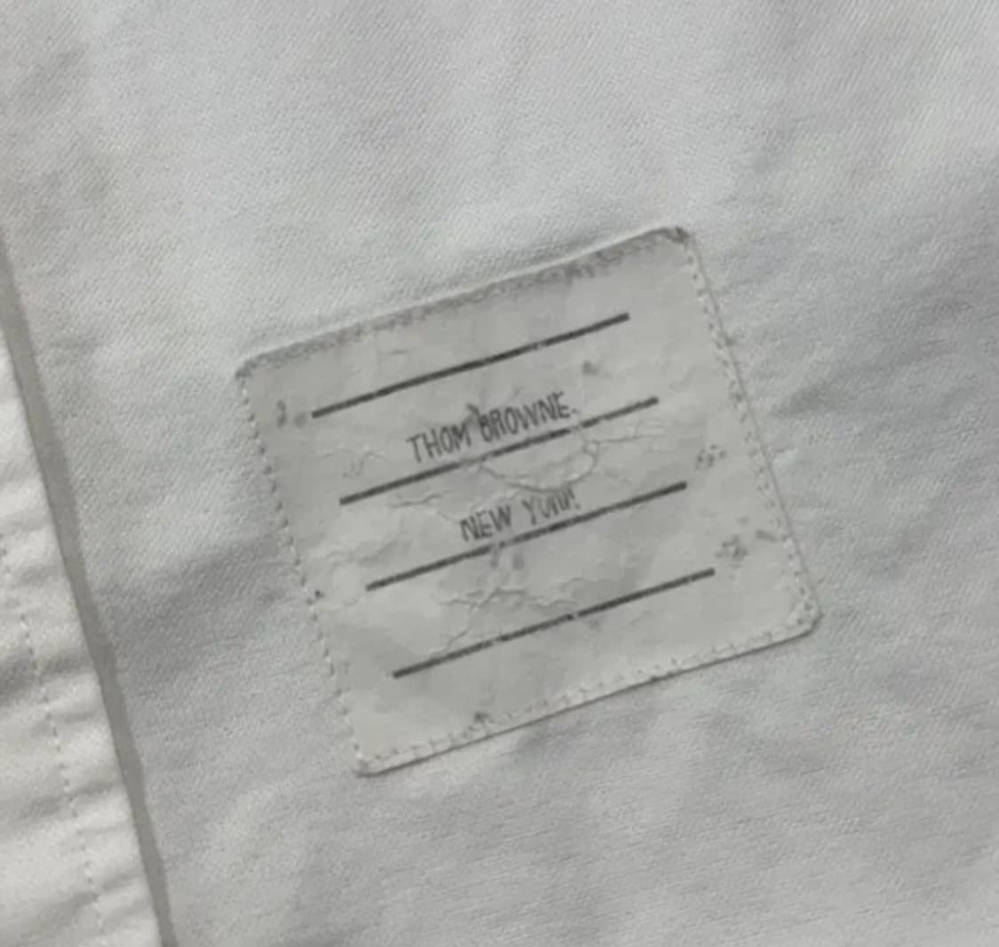 [정품] 톰브라운 정품 시어서커 암밴드 셔츠 XXL 상품이미지4