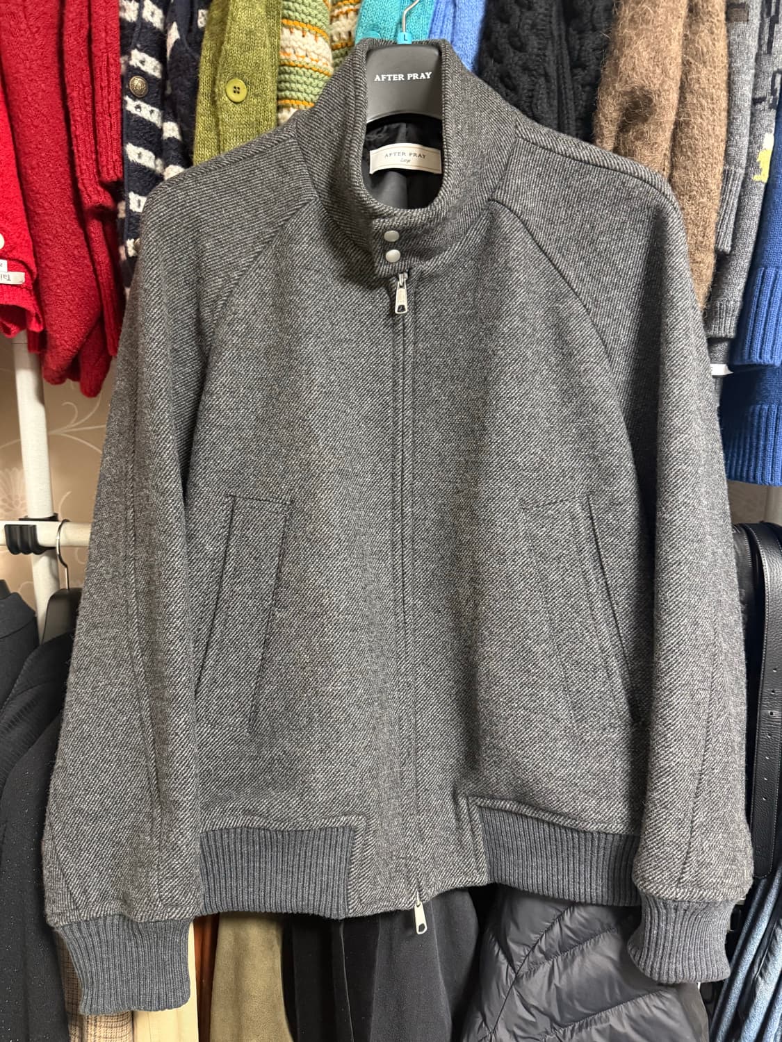 애프터프레이 해링턴 차콜 자켓팝니다 상품이미지1