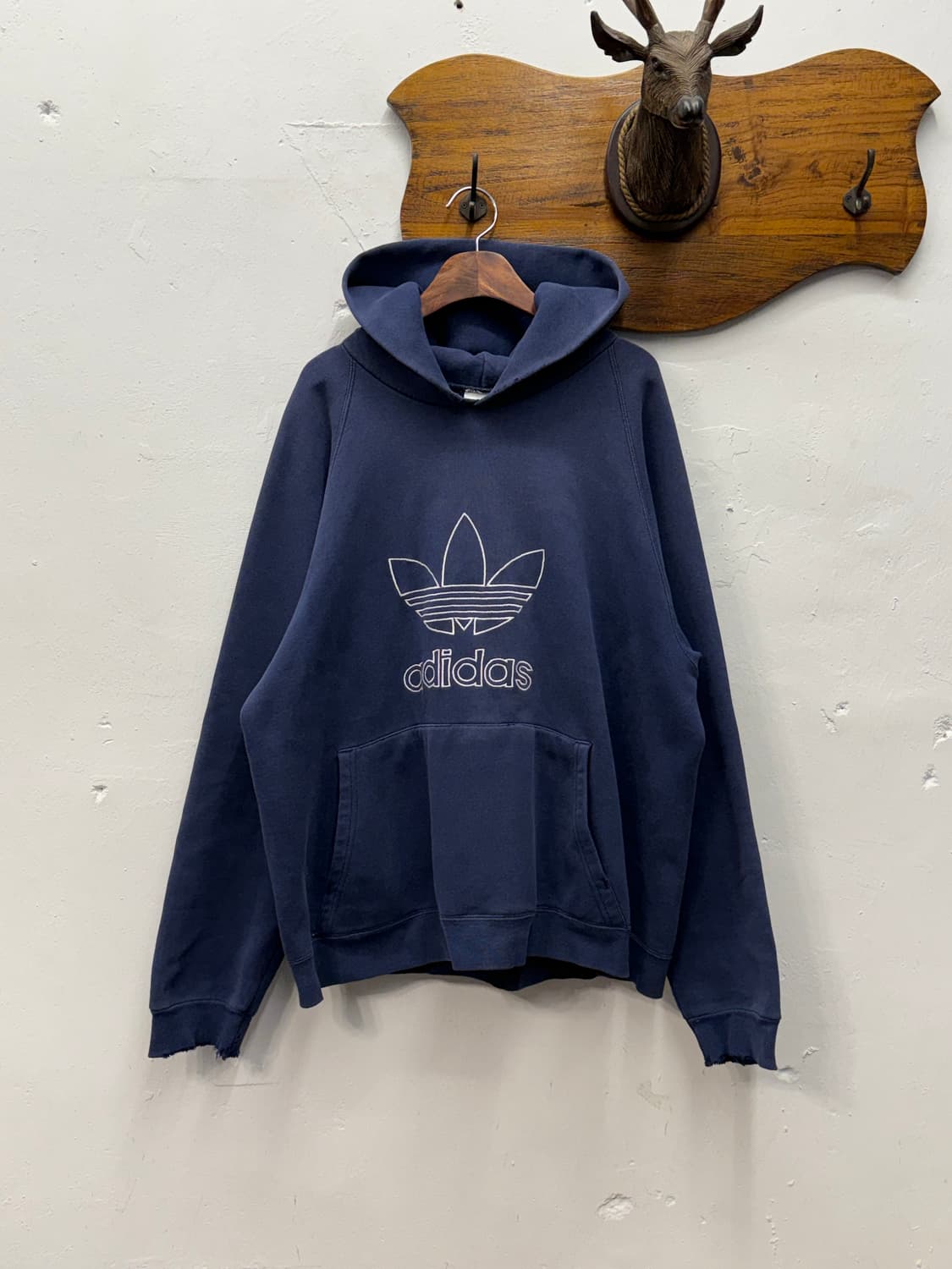 90s USA Adidas Trefoil Logo Hoodie 상품이미지1