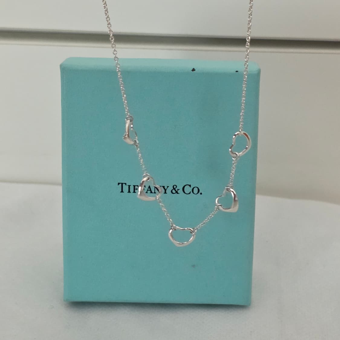 티파니앤코 엘사퍼레티 오픈 하트 5p 목걸이 실버 상품이미지2