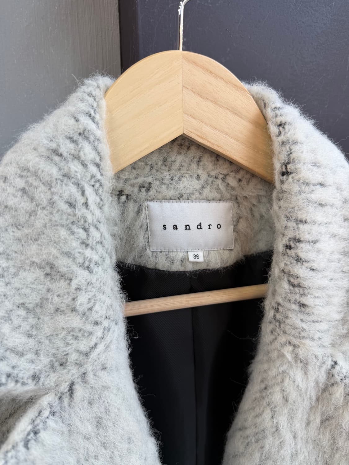 90/ 산드로 알파카 브라이튼 코트 자켓 상품이미지5