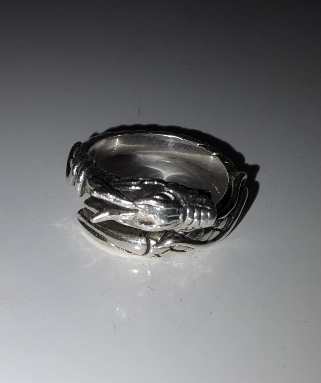 925실버 용 반지 상품이미지1