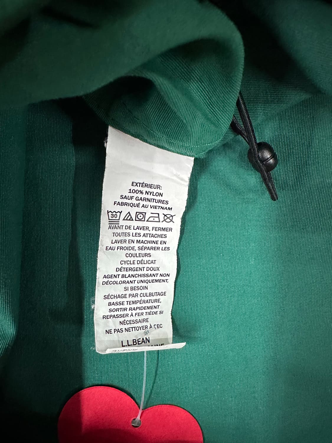 🔥엘엘빈 배색 후드 바람막이 자켓입니다🔥 상품이미지7