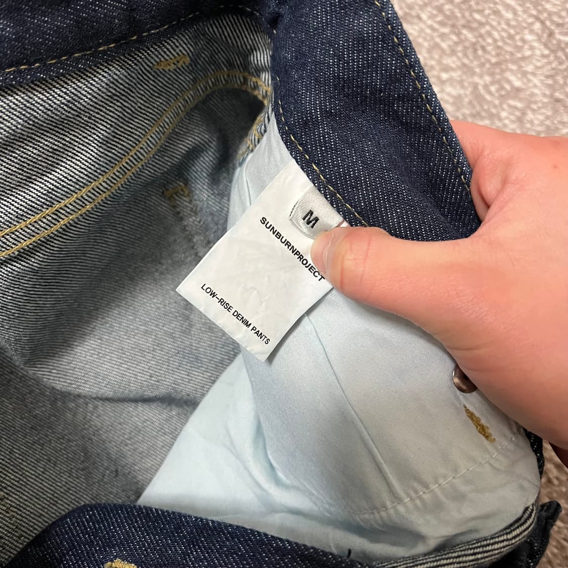 썬번프로젝트 데님 자켓 팬츠 셋업 인디고  상품이미지6