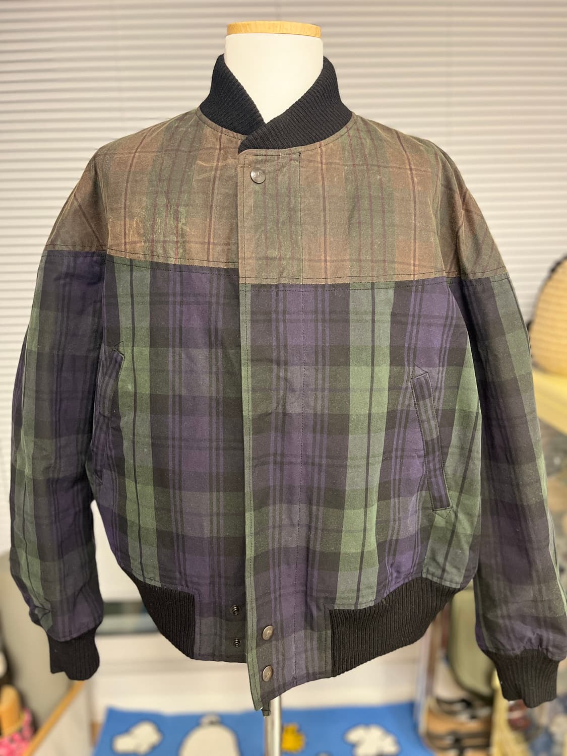 AIE CPS 왁스드 타탄체크 자켓 M 상품이미지1