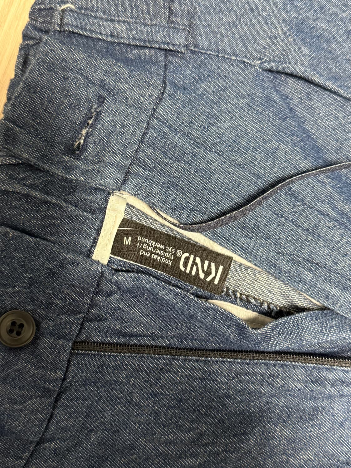 [M] KND 케이엔드 와이드 밴딩 슬랙스 인디고 상품이미지3