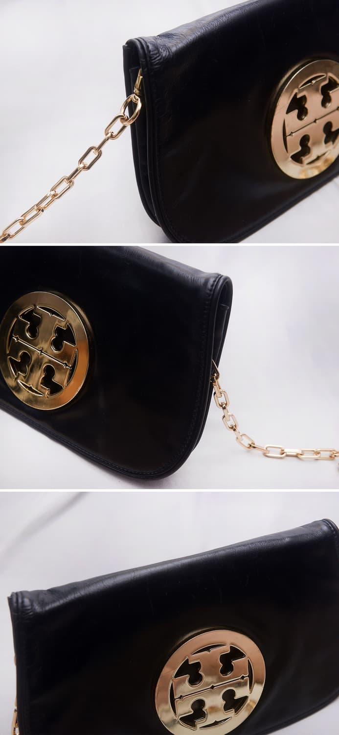 토리버치 레바 금장 빅로고 복스레더 WOC 체인 크로스백 (클러치) 상품이미지6