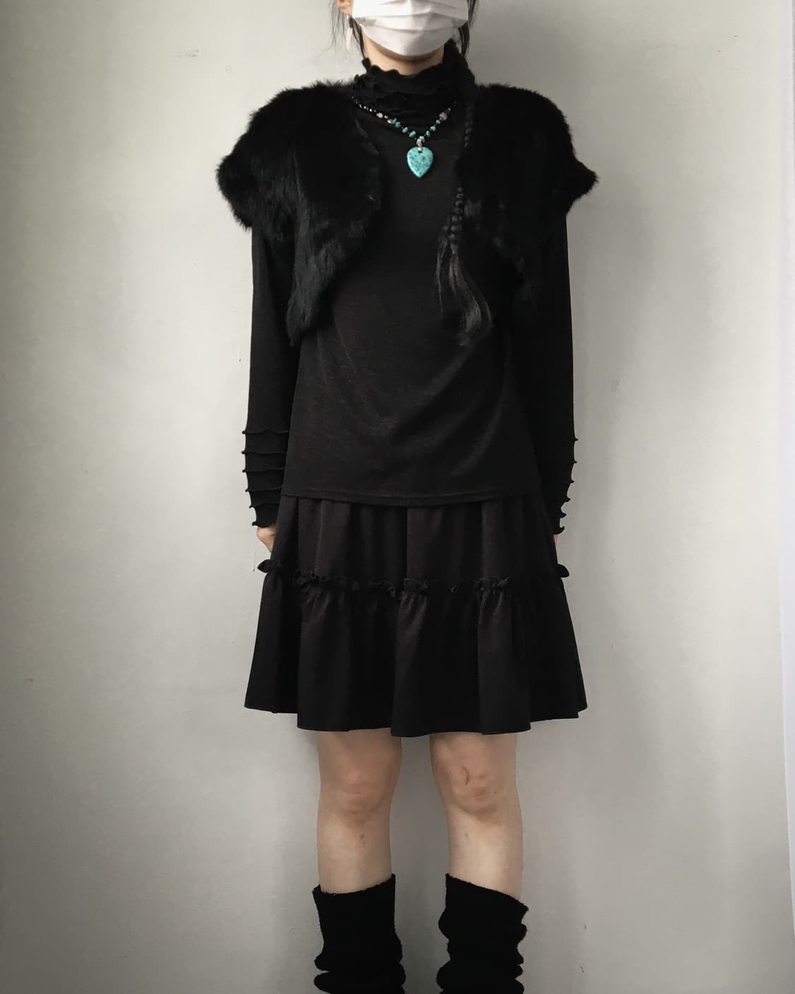 Rabbit fur bolero 상품이미지1