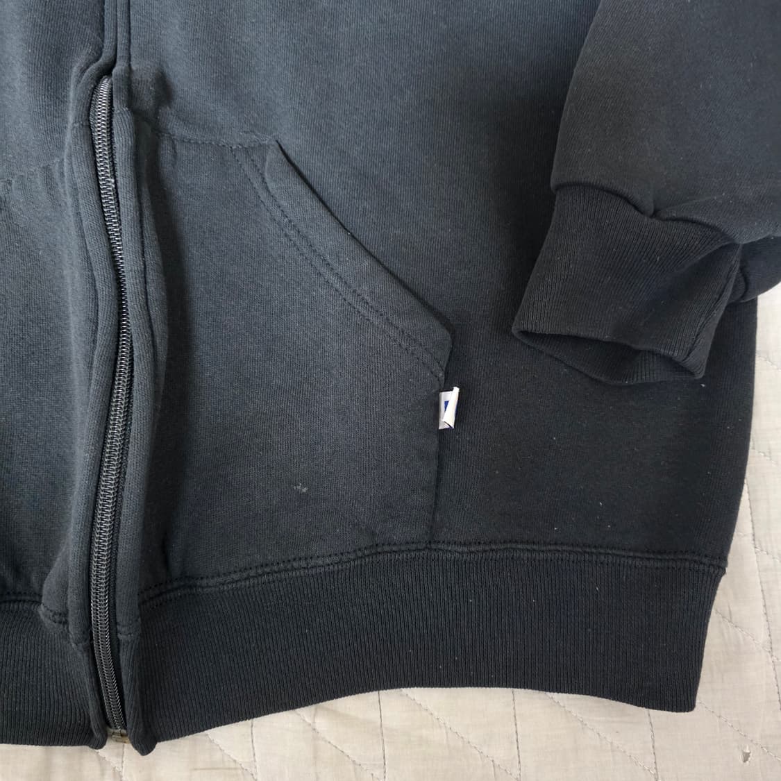[L] 90s 빈티지 러셀 애슬레틱 후드집업 블랙 ver. 나이스 컨디션 상품이미지2