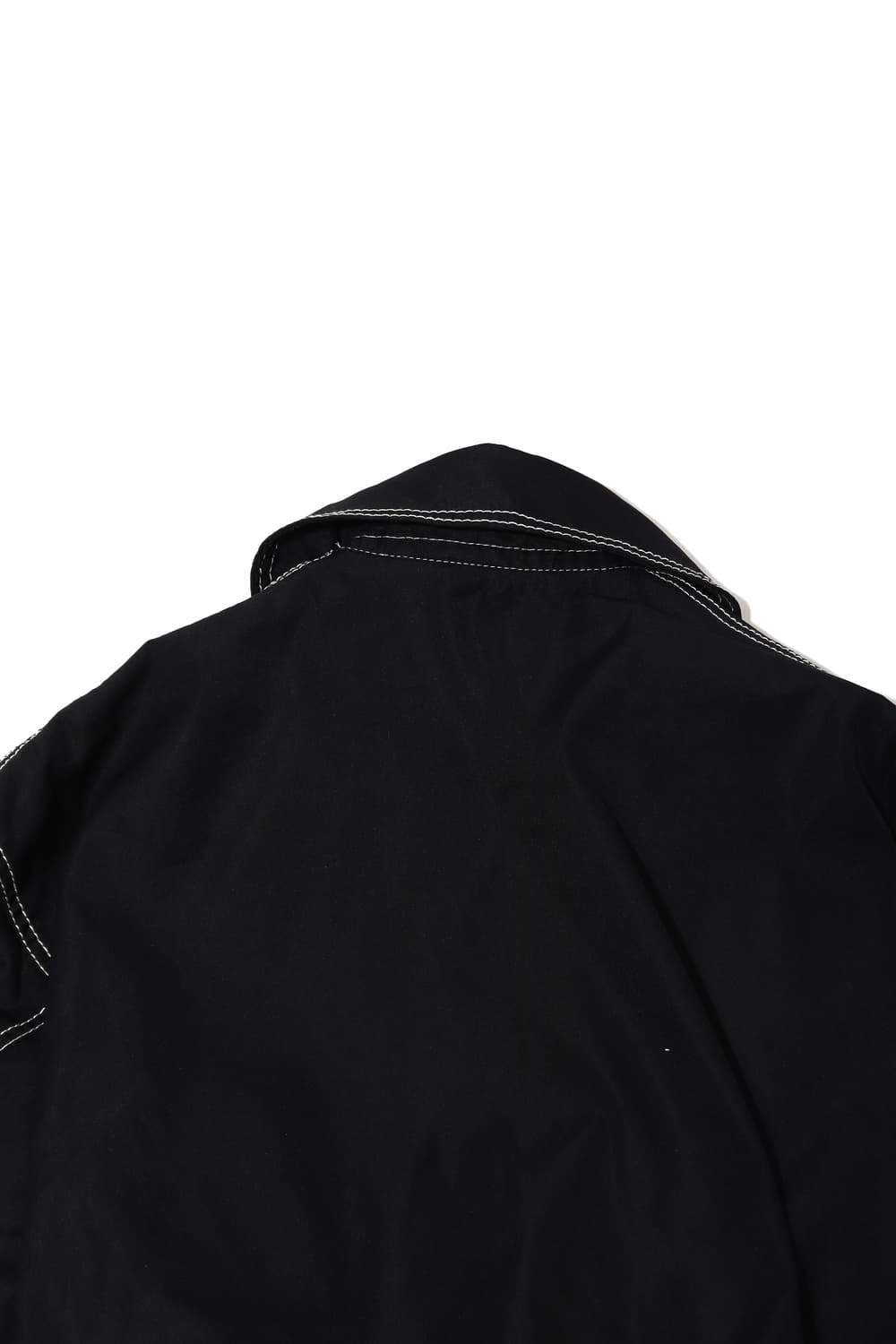 폴리 블랙 화이트 스티치 롱 코트 women Free 상품이미지9