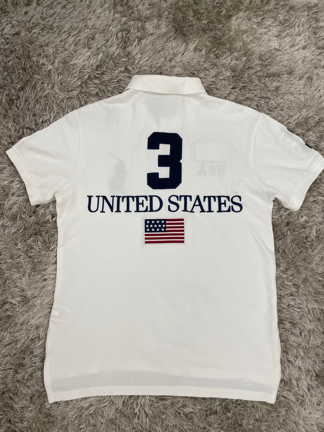 정품 폴로 랄프로렌 성조기 카라티 m(95) 상품이미지2