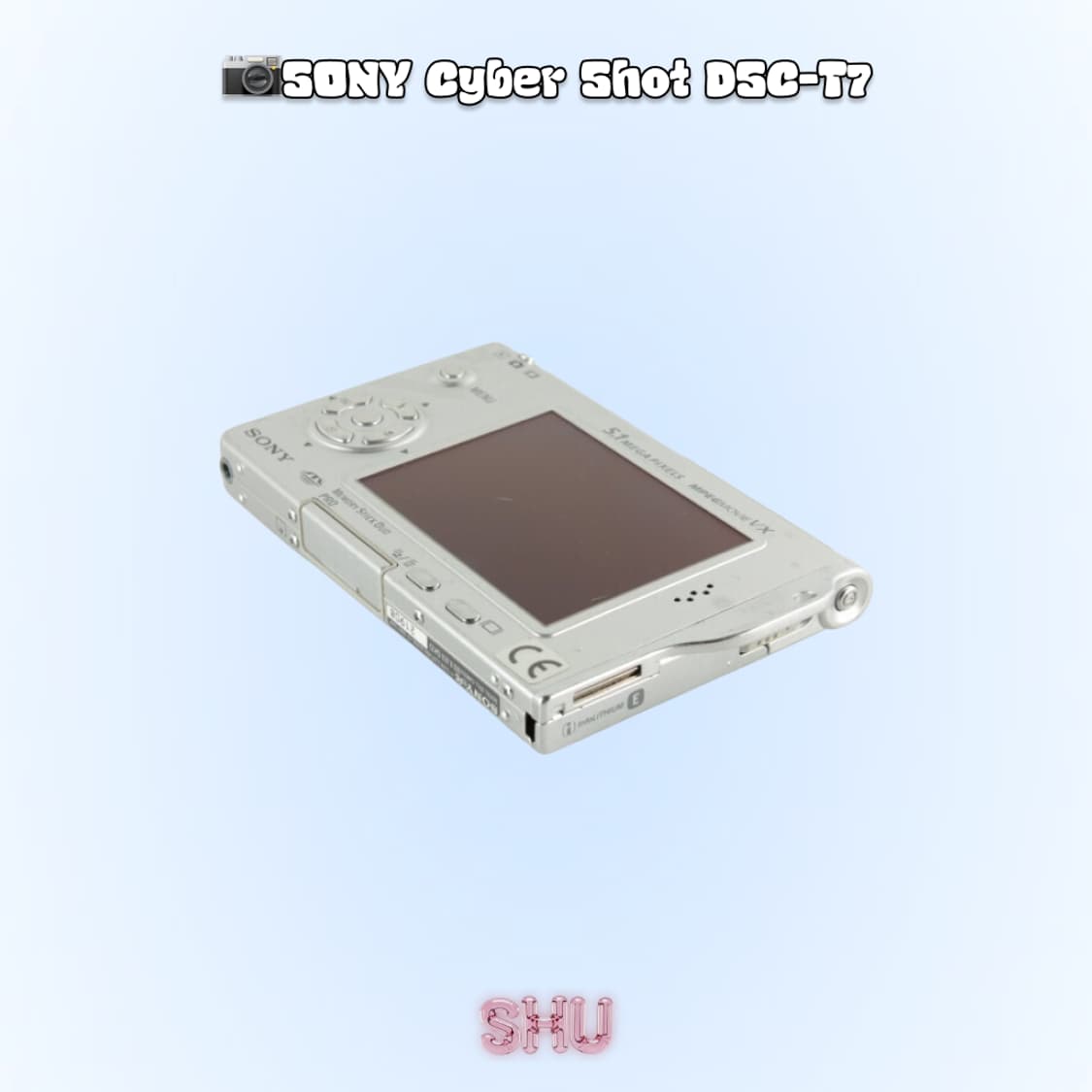 소니 사이버샷 DSC-T7 컴팩트 미니 디카 실버 상품이미지5