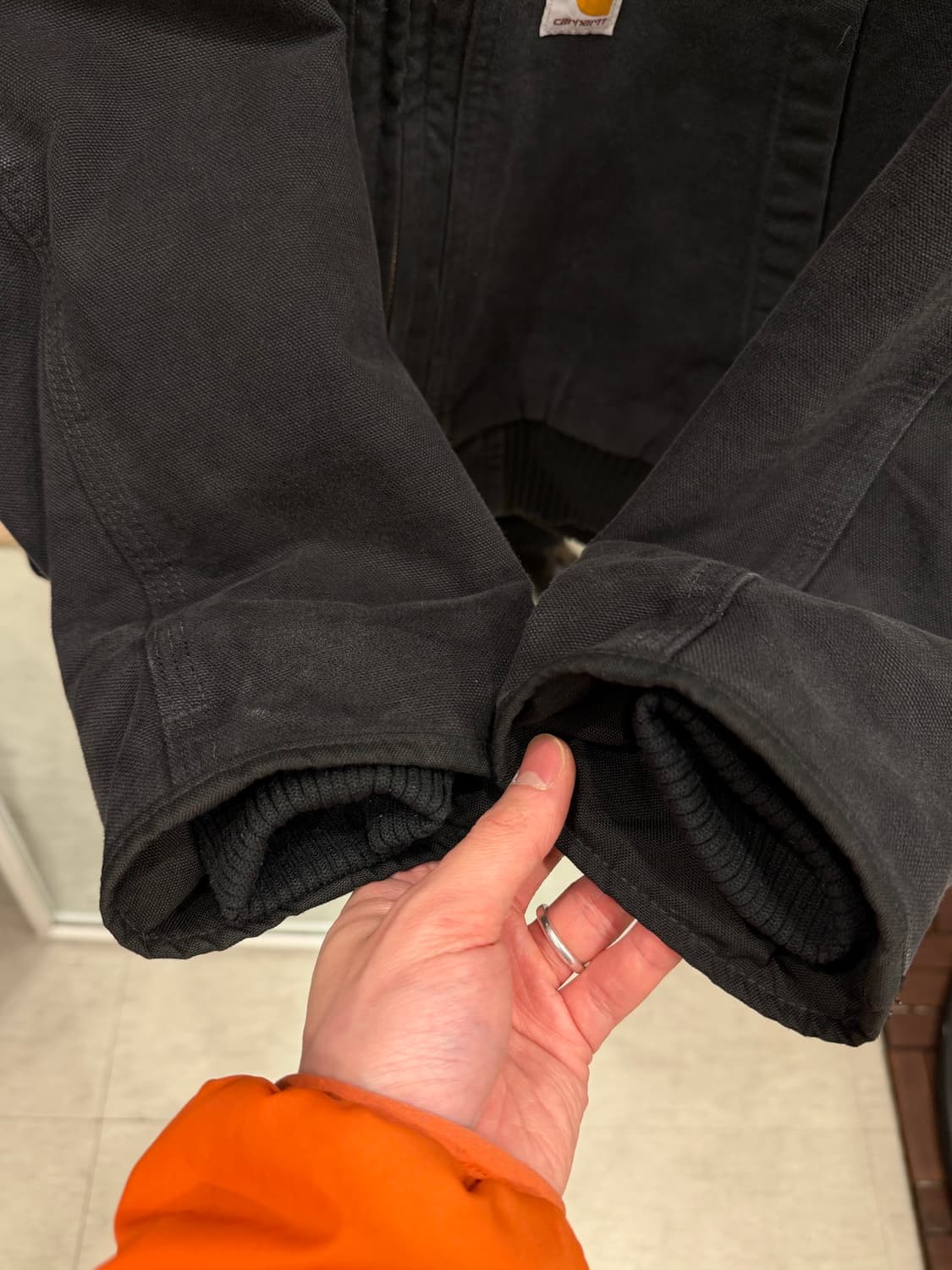 Carhartt 칼하트 덕 액티브 페이딩 후드 워크 자켓 상품이미지4