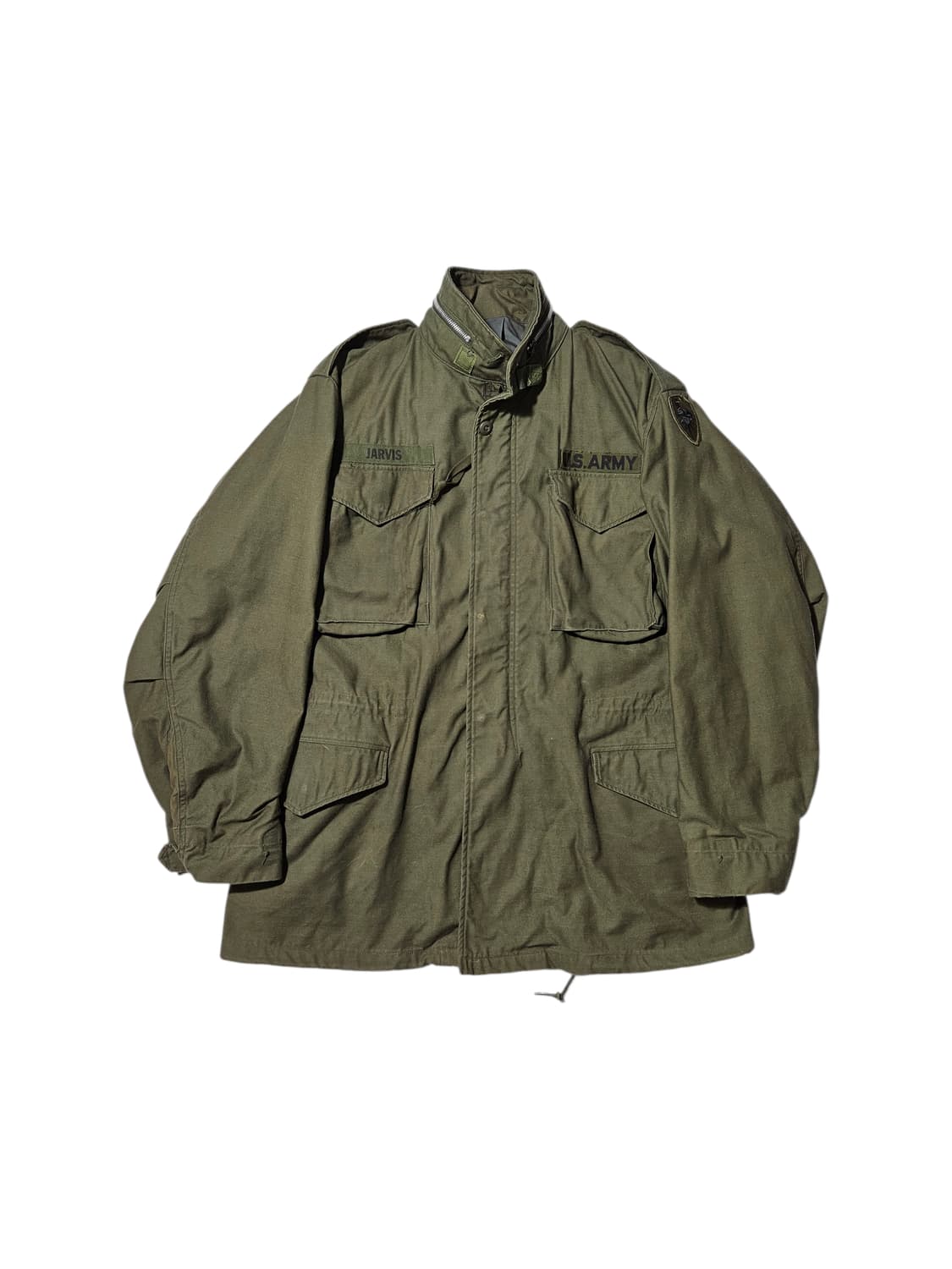 1960's 오리지널 M65 필드자켓 2세대 은지퍼 회색안감 M-L 상품이미지1