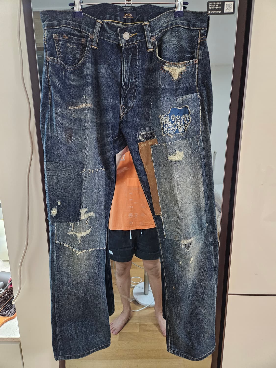 폴로랄프로렌 패치워크 데님 32사이즈 판매합니다. 상품이미지1