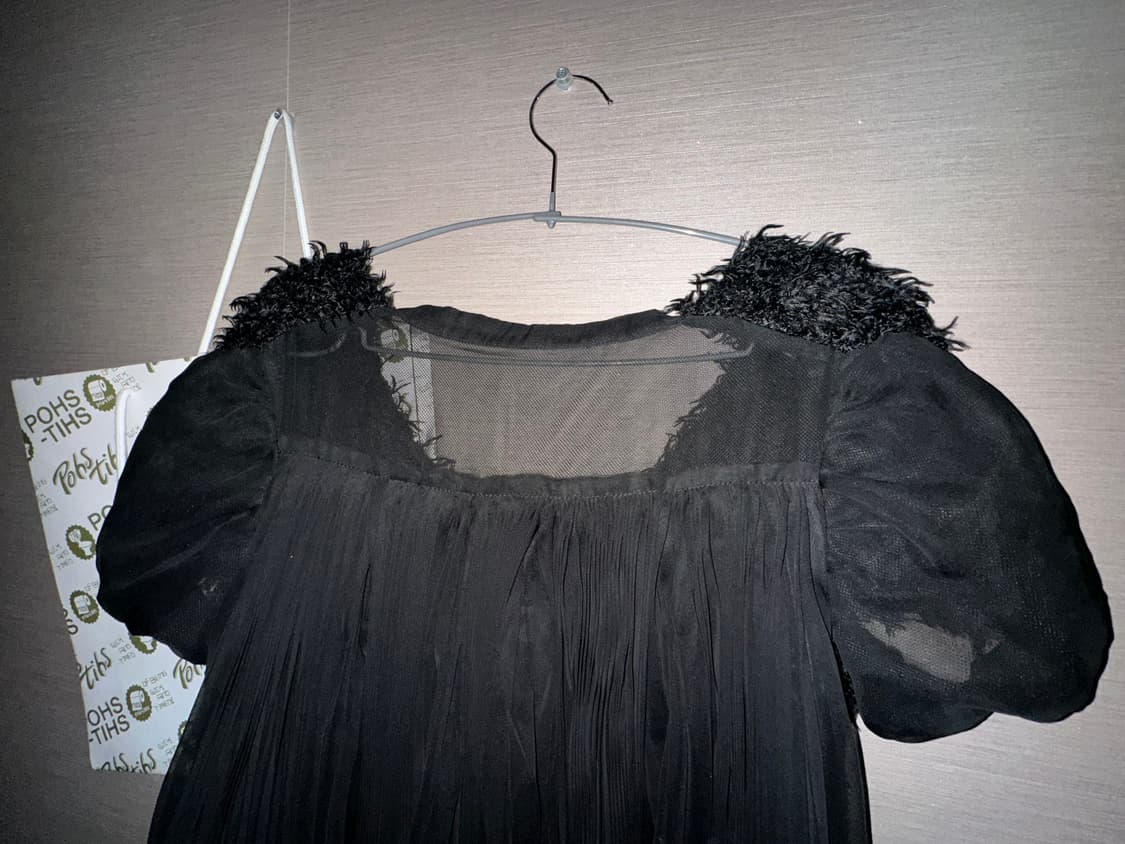 Sacai angora pleated onepiece 상품이미지2