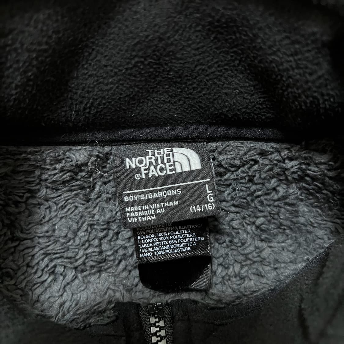노스페이스 키즈 로고 후리스 자켓 L 14-16  상품이미지5