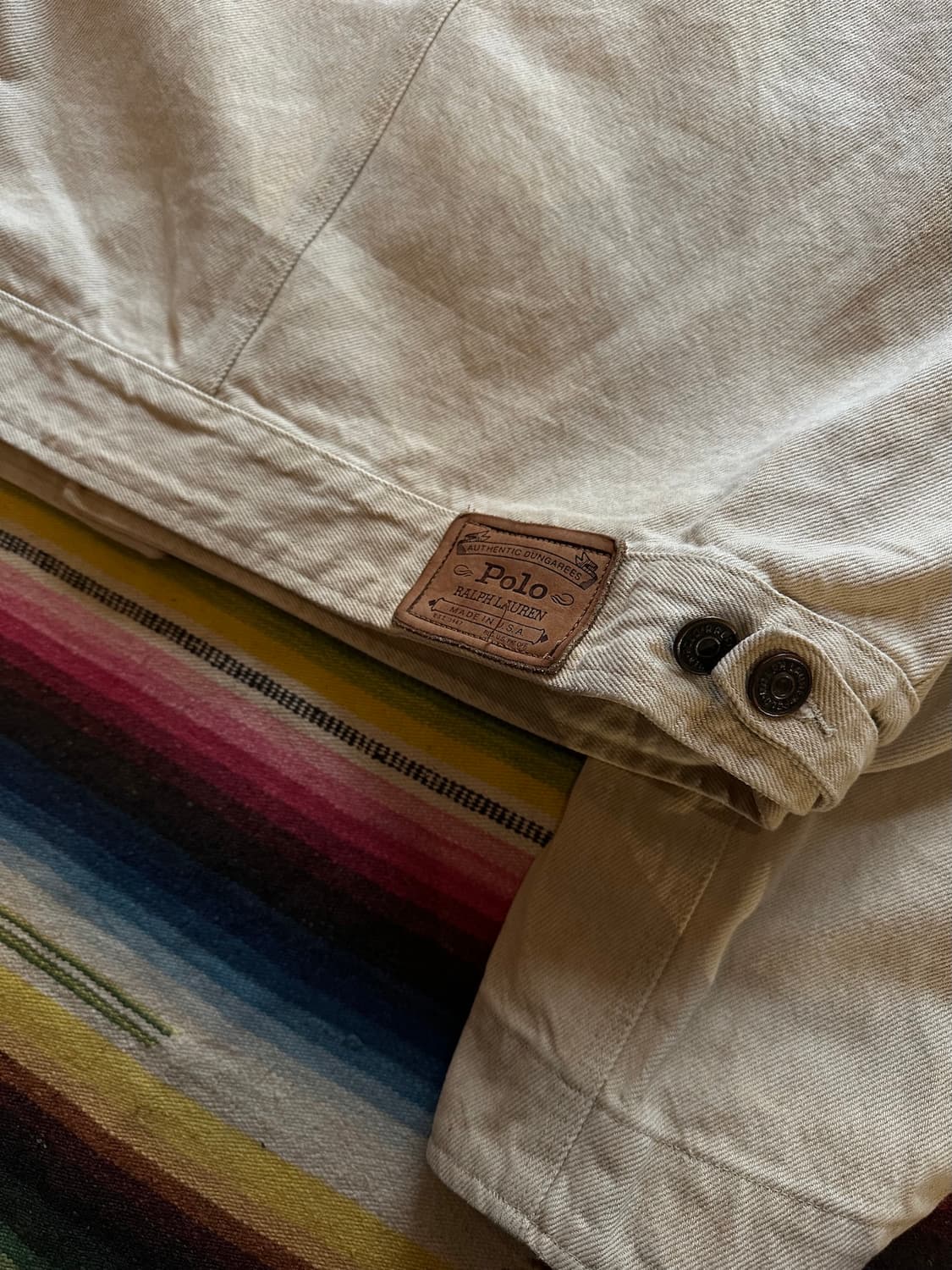 80s USA 빈티지 폴로 랄프로렌 덩가리 데님 자켓 상품이미지9