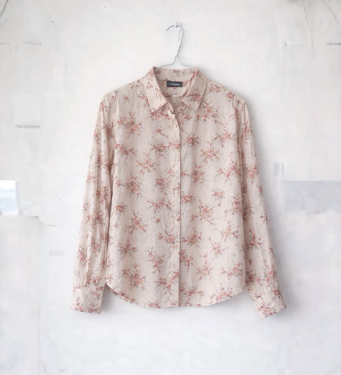 Pink Flower Blouse Shirts 상품이미지1
