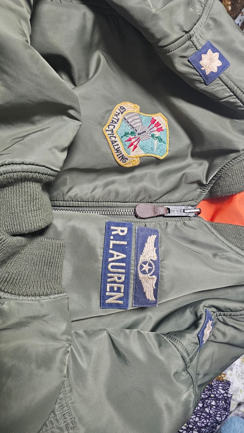 폴로 MA-1 소령 자켓 XL. 판매합니다 상품이미지4