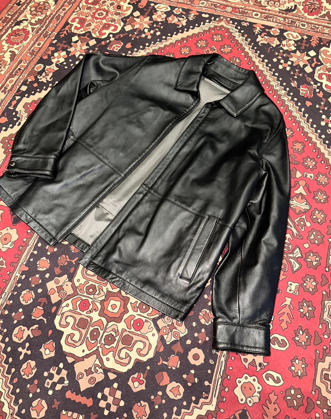 ( L ) 가죽자켓 레더자켓 봄버자켓 맥자켓 양가죽자켓  항공점퍼 상품이미지5