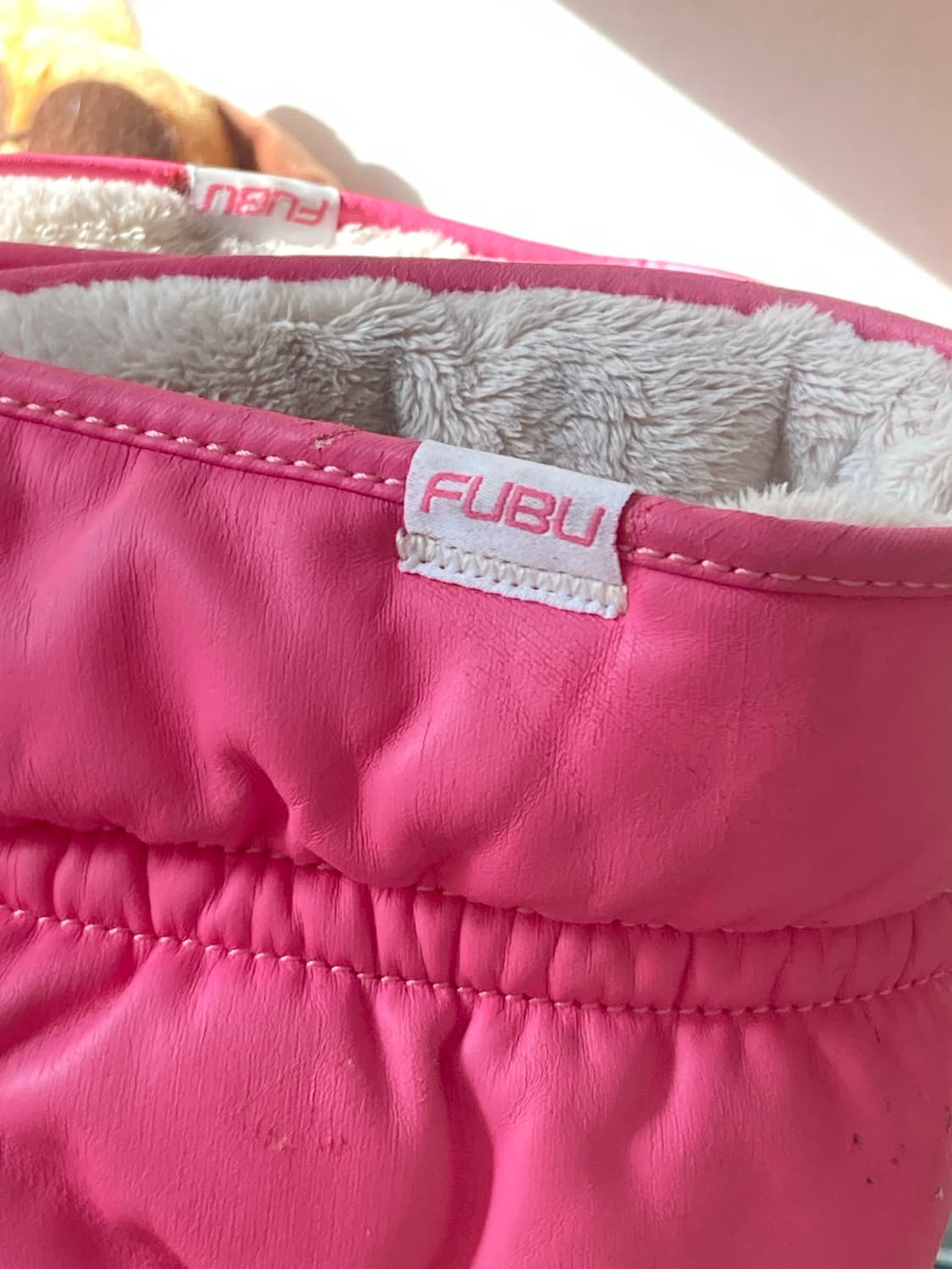 후부 갸루 하구미 사와코 하치 나나 핑크 퍼 부츠 250 상품이미지4