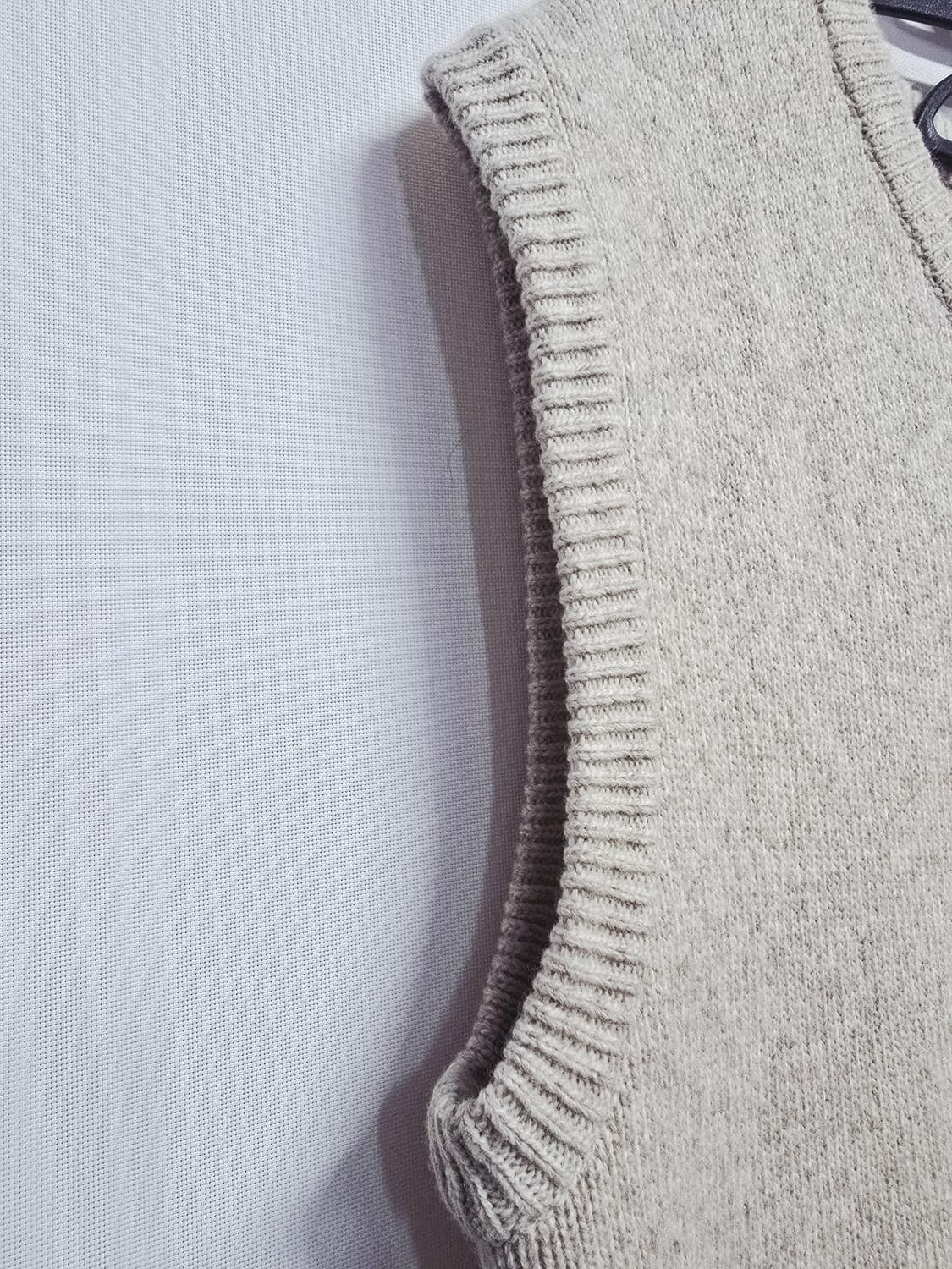 RE_L 리엘 브이넥 니트 조끼 베이지 FREE 상품이미지4