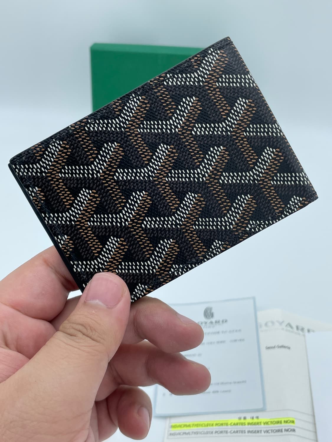 [ 풀구성 / 새상품급 ] 고야드 인서트 카드지갑 블랙 상품이미지2