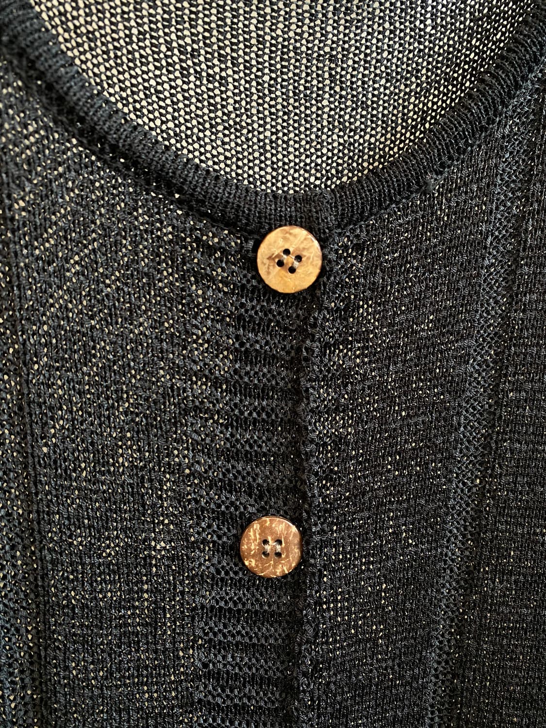 블랙 테이프얀 가디건(L) 상품이미지7