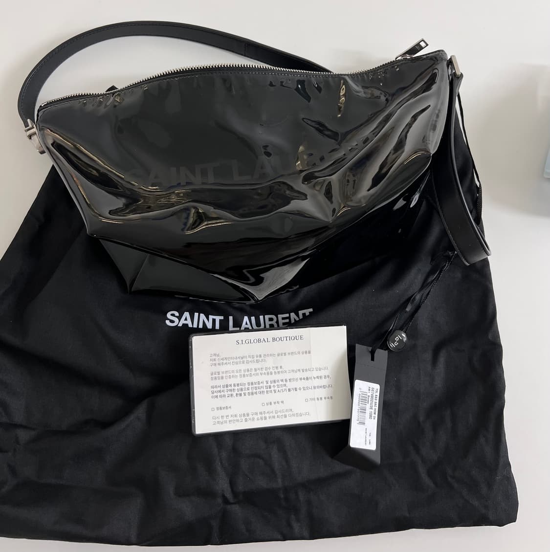 생로랑 로고 프린트 숄더백 바디백 상품이미지3