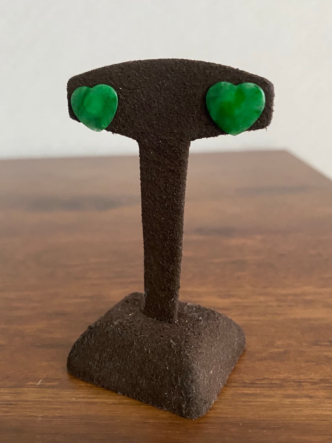 하트 모티브 천연 비취 귀걸이(925,새제품) 상품이미지10