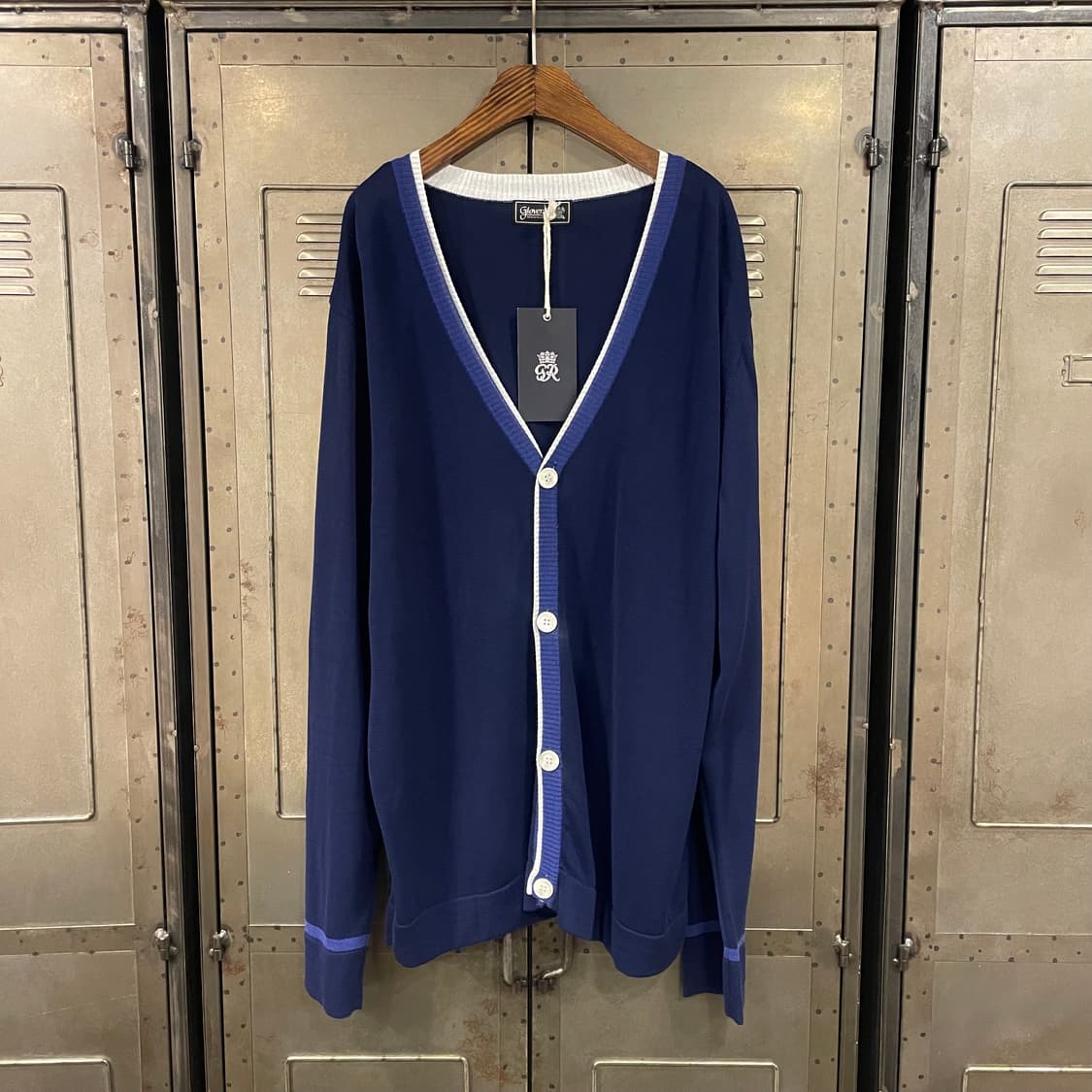 [택포](새상품)글로버올 가디건 네이비 L 상품이미지1