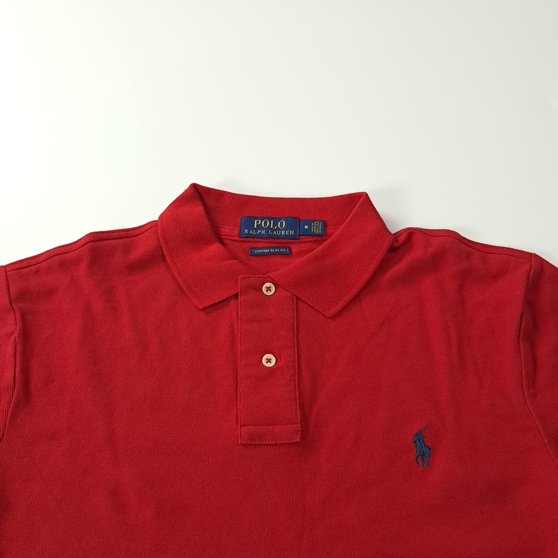 CK179 M 폴로 레드 반팔 메쉬 카라 티셔츠 상품이미지2