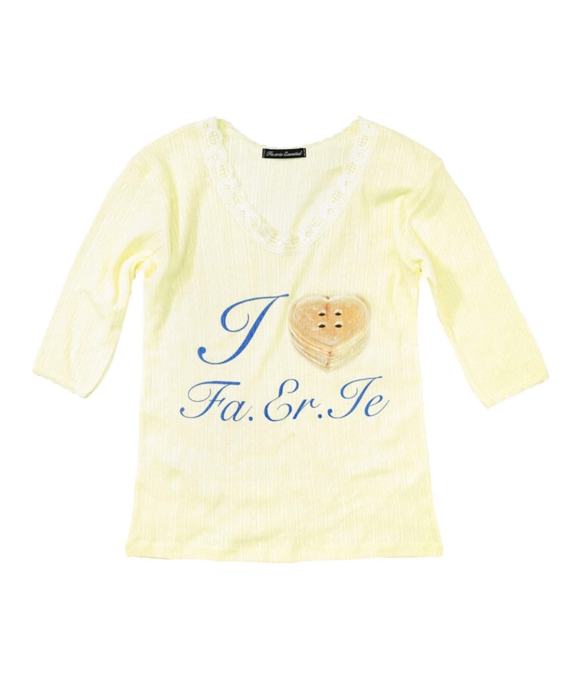 샵페어리 레이스 티셔츠 레몬 상품이미지1