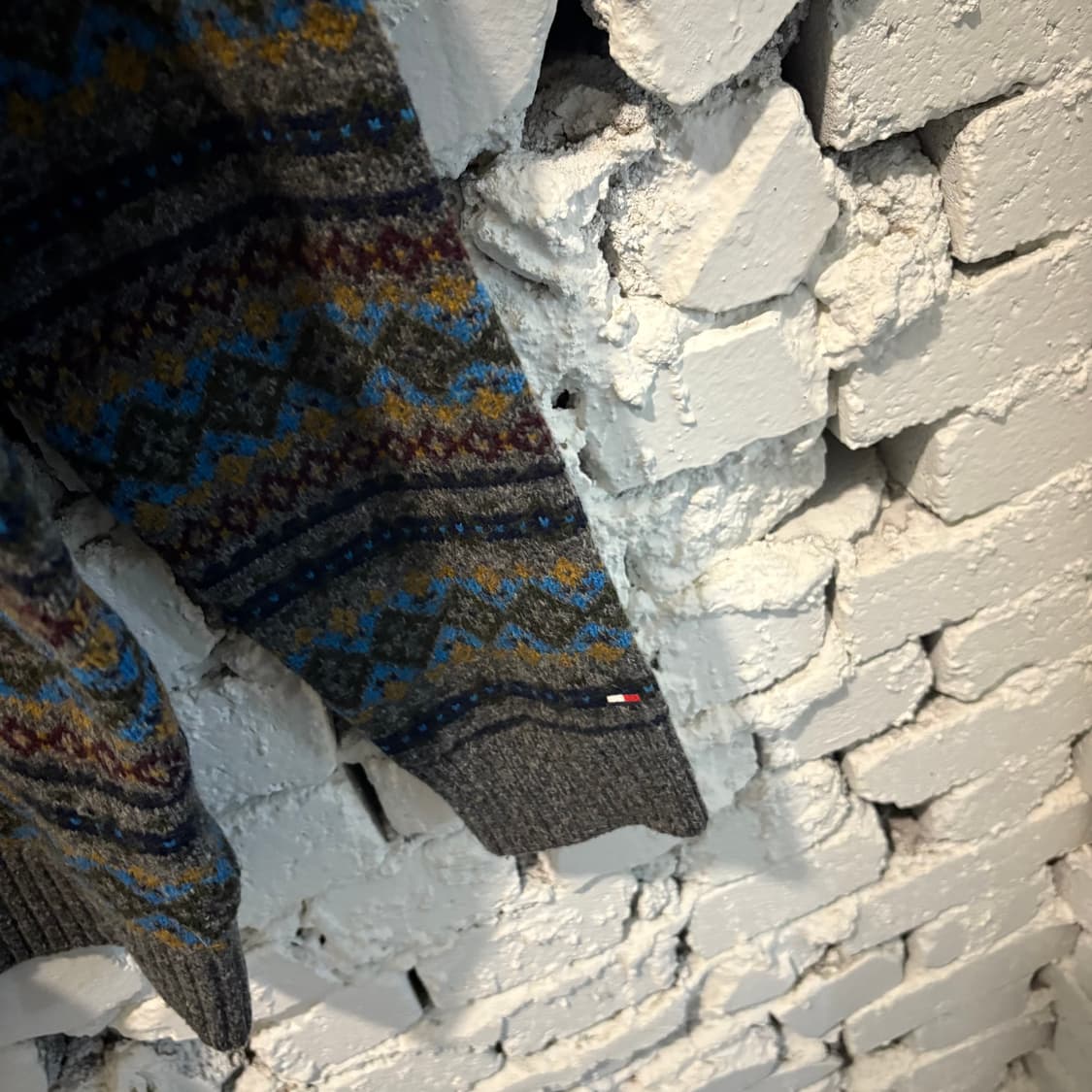 타미힐피거 엘보패치 노르딕 패턴니트 상품이미지3