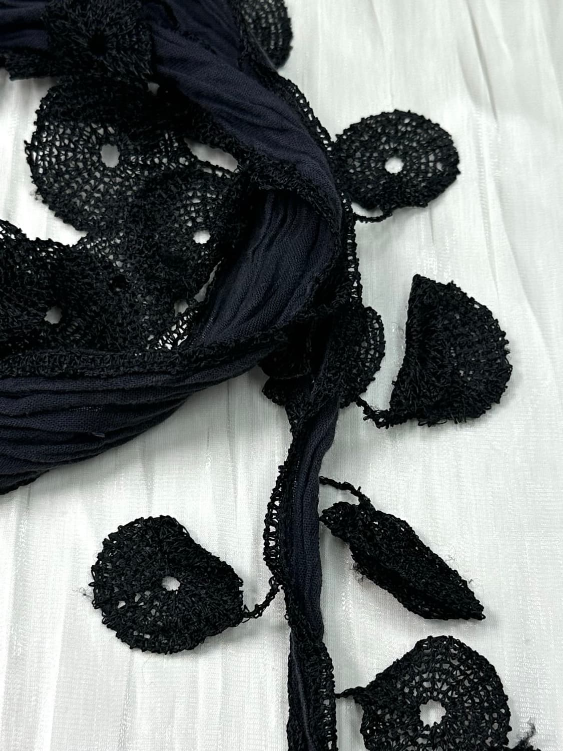 Vintage Flower Tassel Scarf 상품이미지3