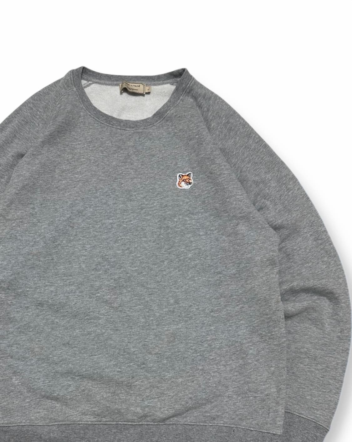 메종키츠네 폭스헤드 맨투맨 그레이 상품이미지2