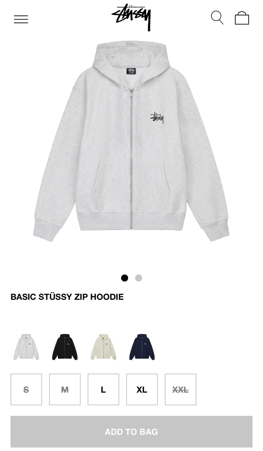 스투시베이직후드집업2023 상품이미지1