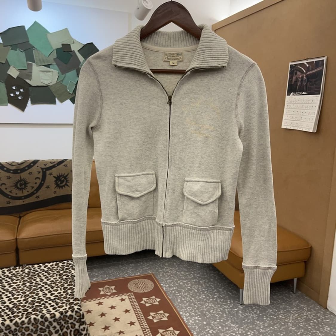 폴로 랄프로렌 빈티지 Y2K 딱붙핏 스웻 집업 M C09709 상품이미지3