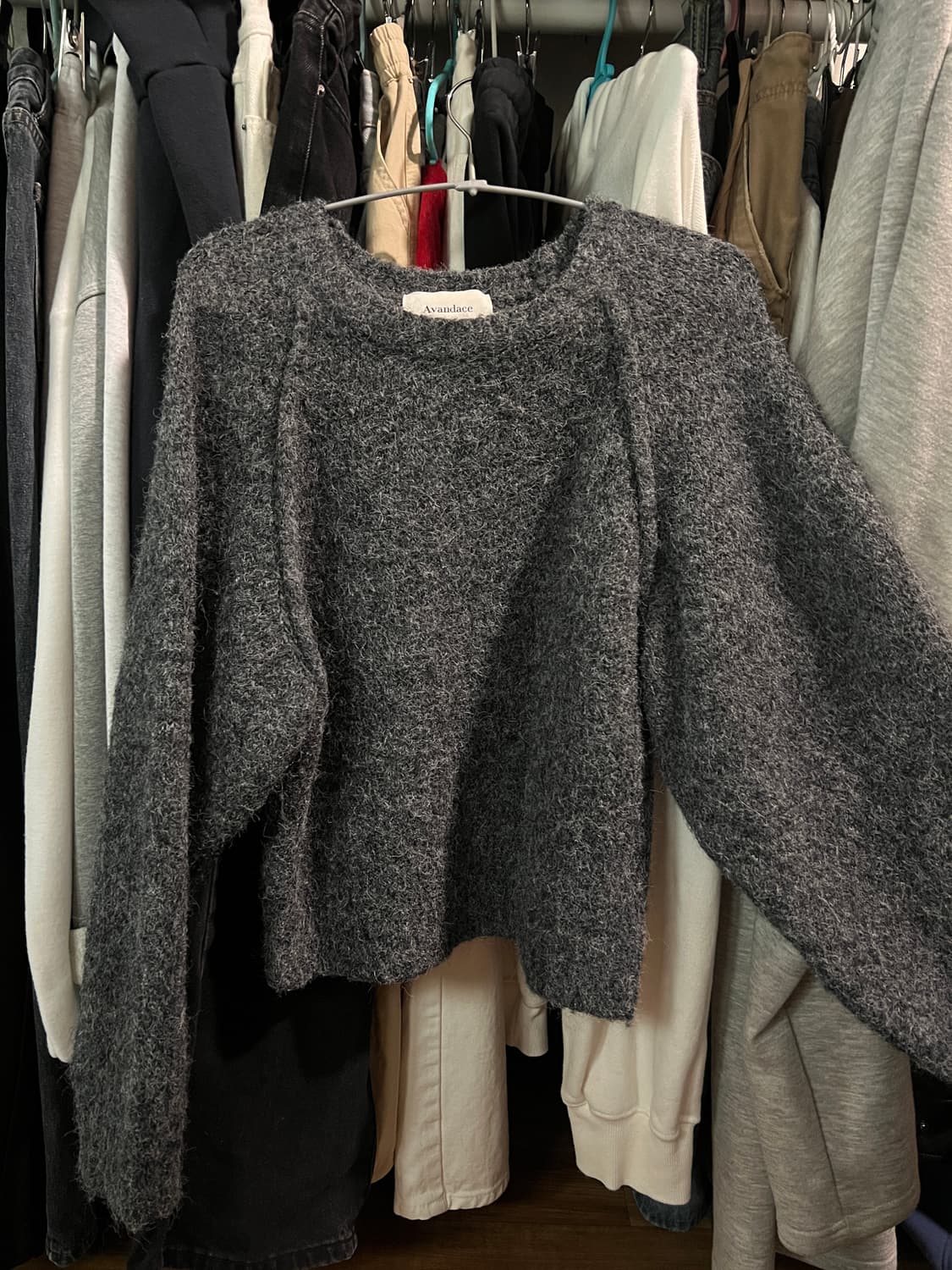 차콜 니트 상품이미지1