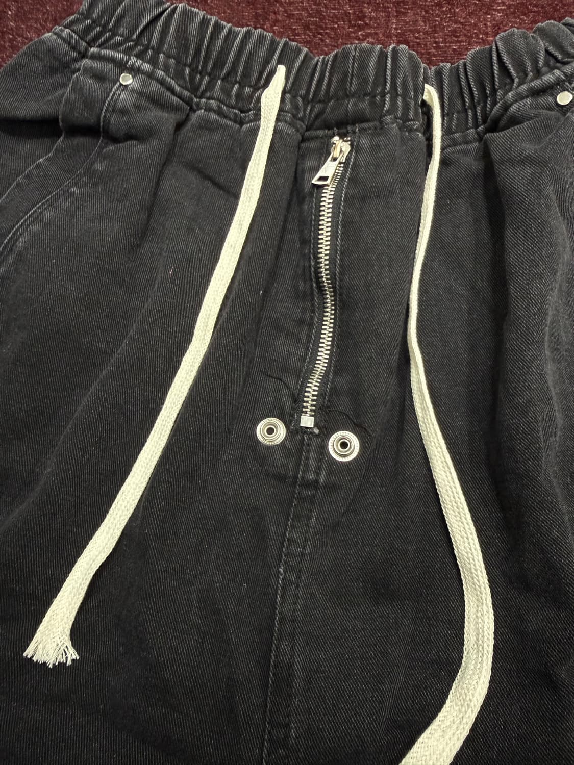 릭 스타일 무드 블랙 데님 카고팬츠  상품이미지8