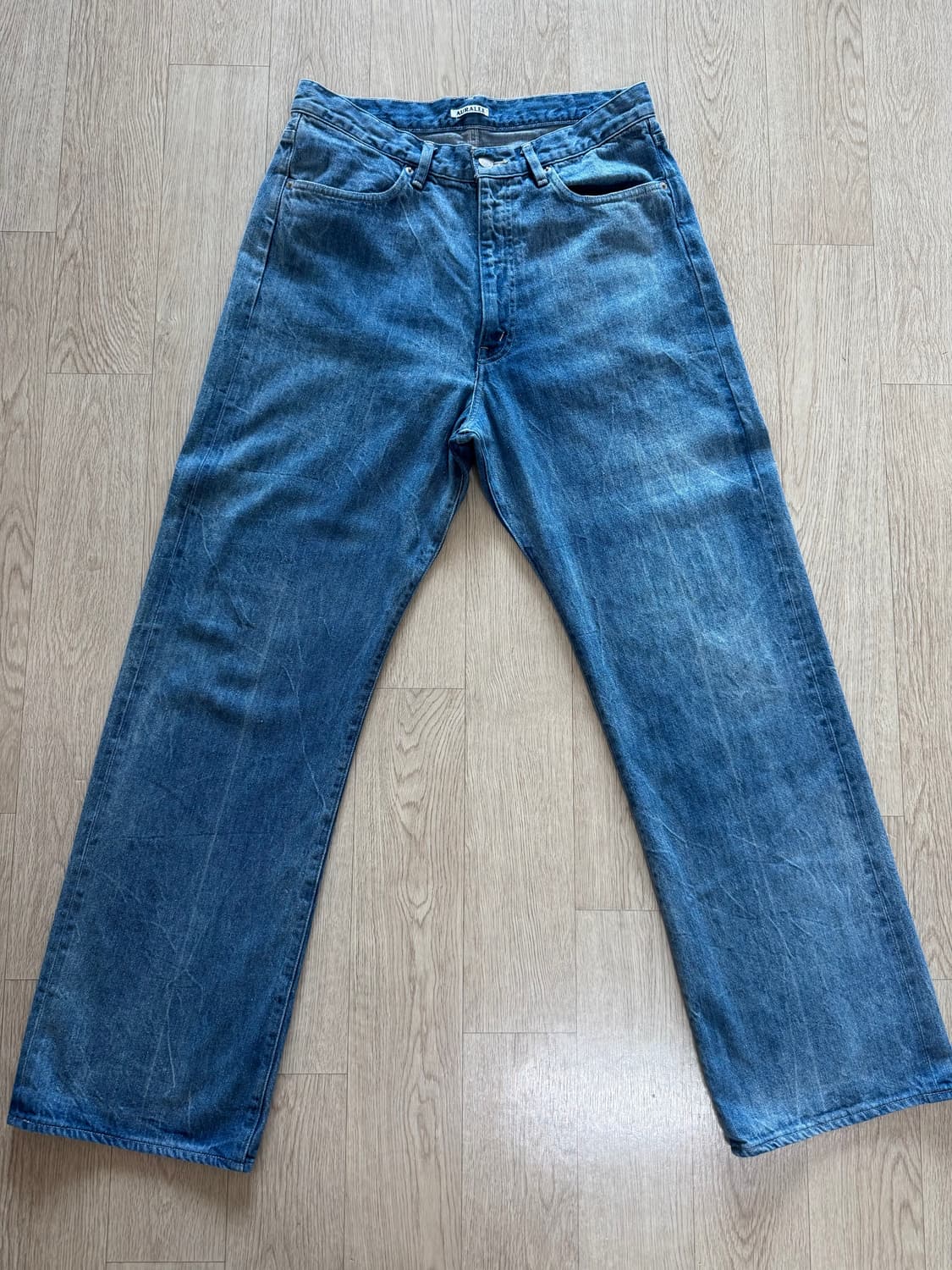 오라리 셀비지 페이디드 라이트 데님 팬츠 상품이미지2