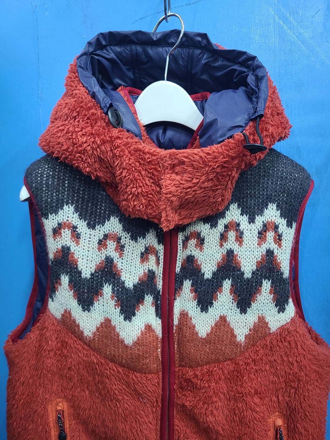 일본빈티지 양면양털후리스조끼like 노스페이스 상품이미지2