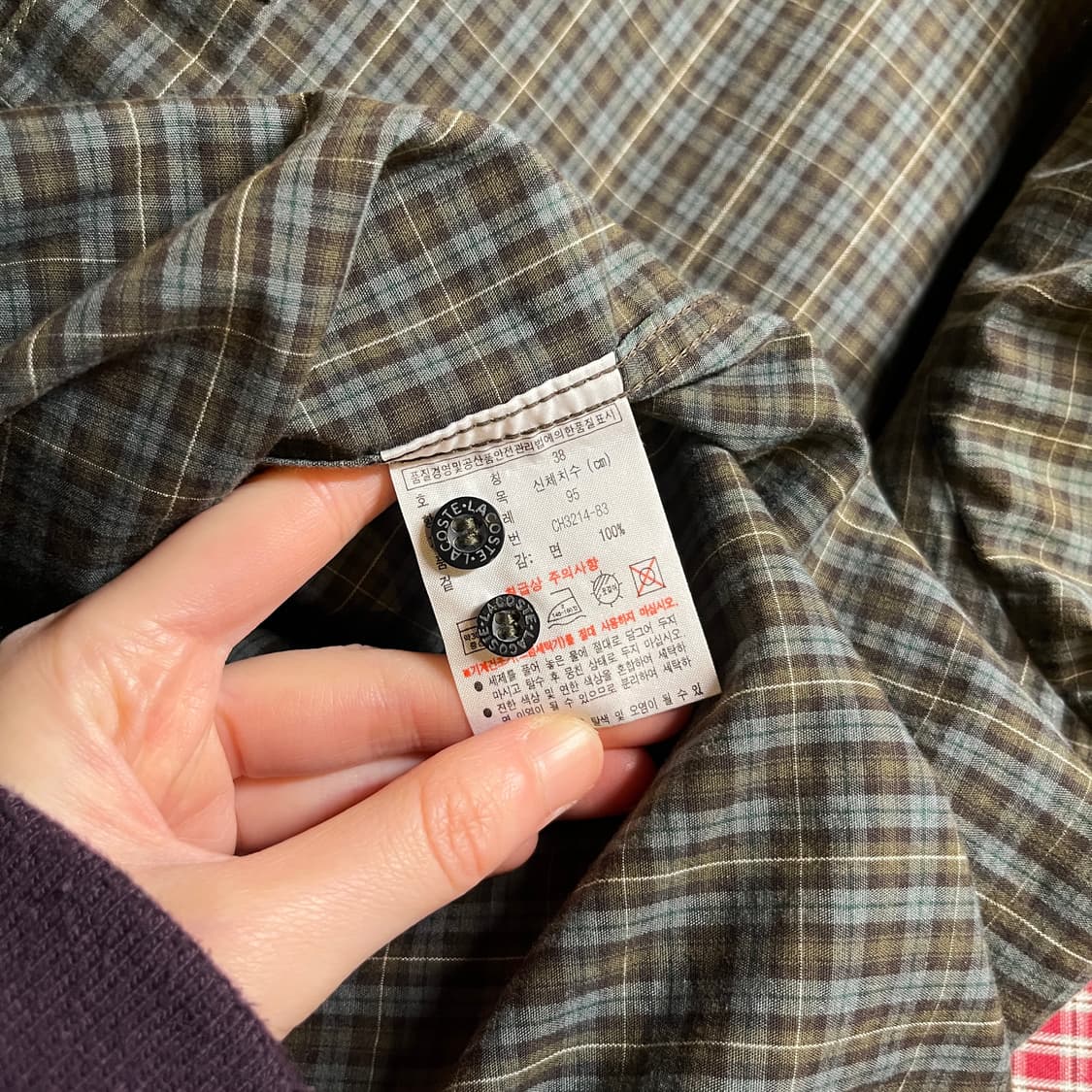 라코스테 체크셔츠 상품이미지6