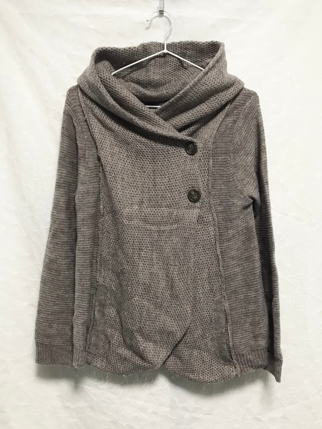 빈티지 니혼진 너드 버튼 후드 가디건 상품이미지1