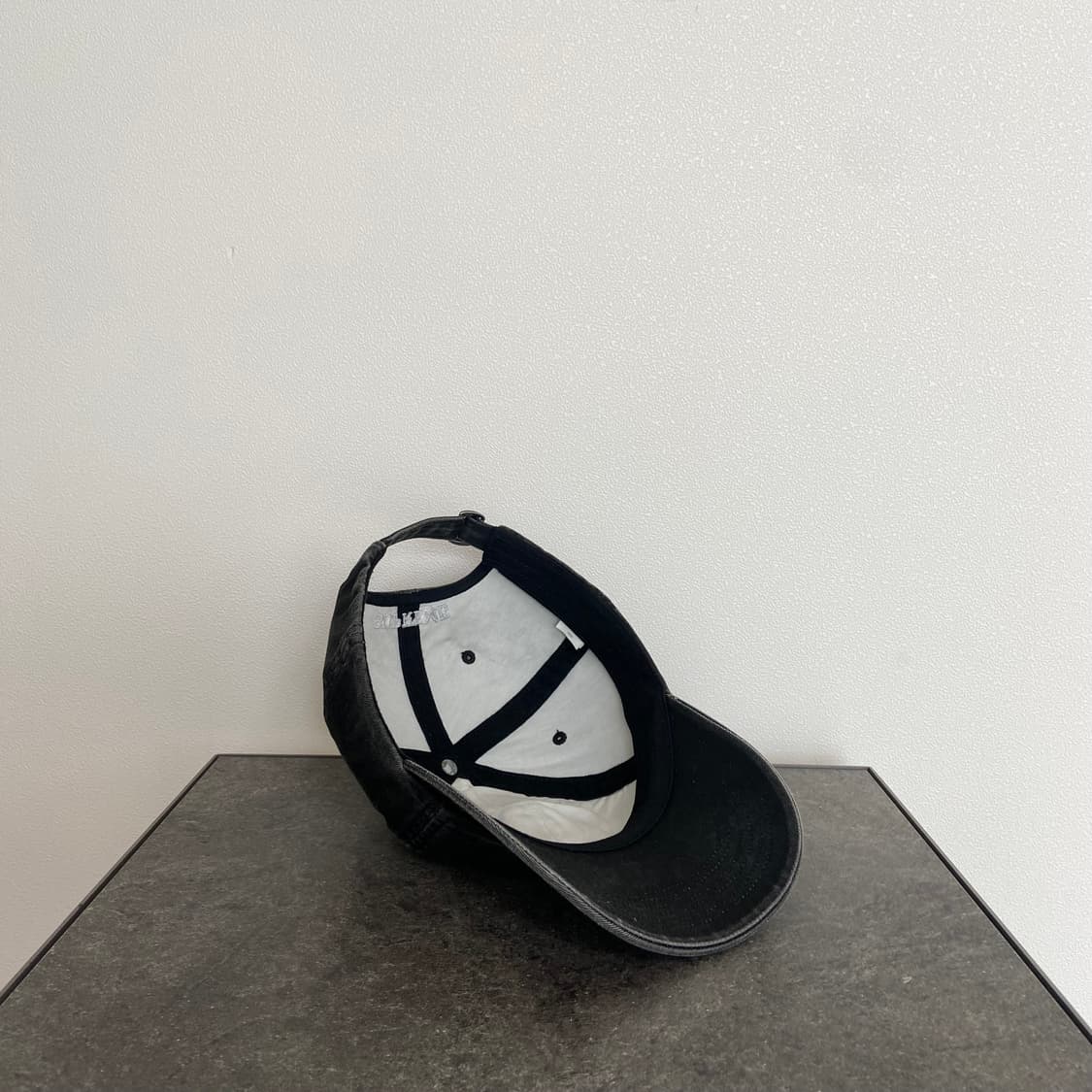 (OS) 슈프림 S로고 볼캡 모자 피그먼트 블랙 상품이미지7