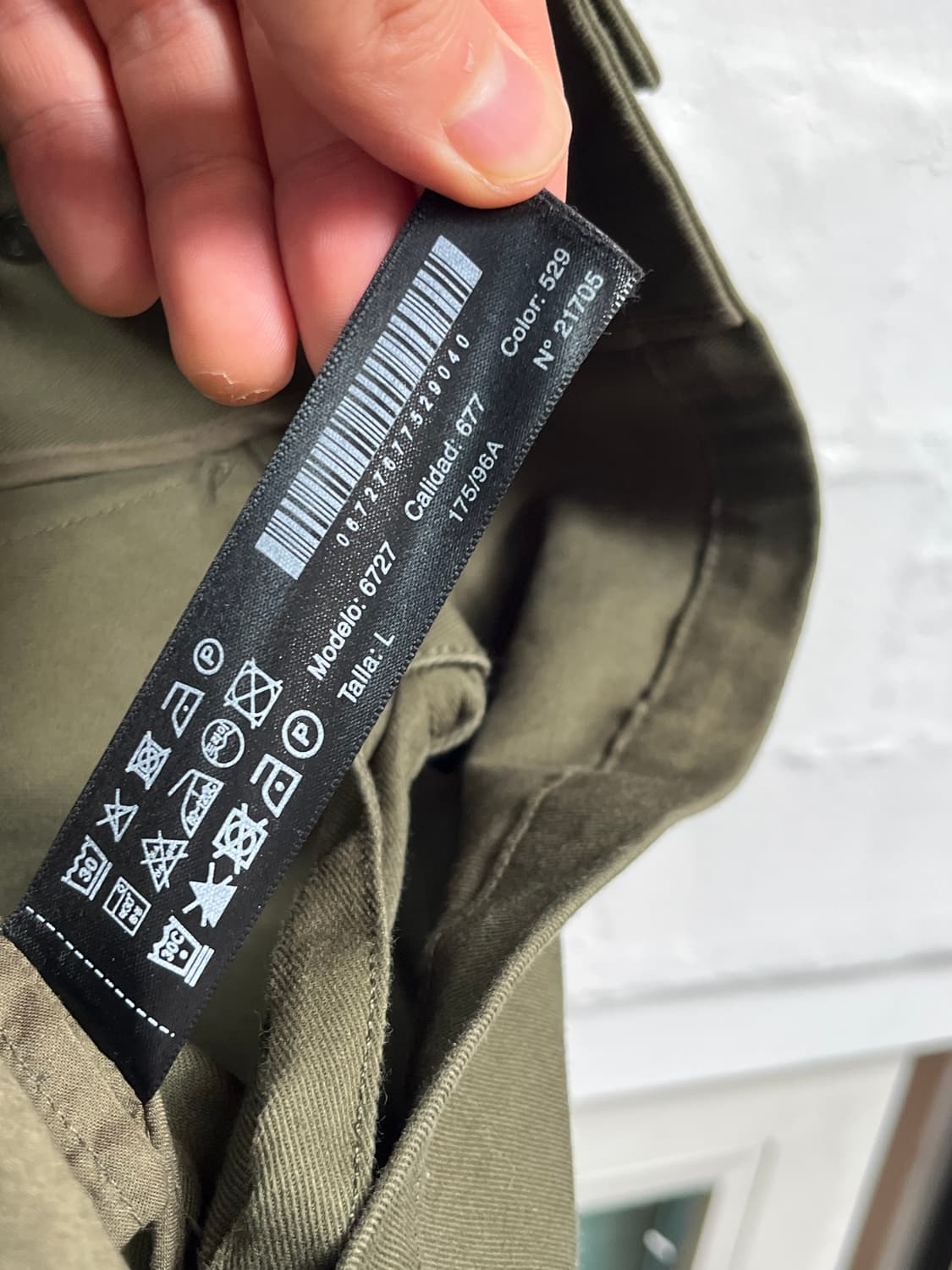 Massimo dutti 우먼 카키 크롭 워크 자켓 L 상품이미지6