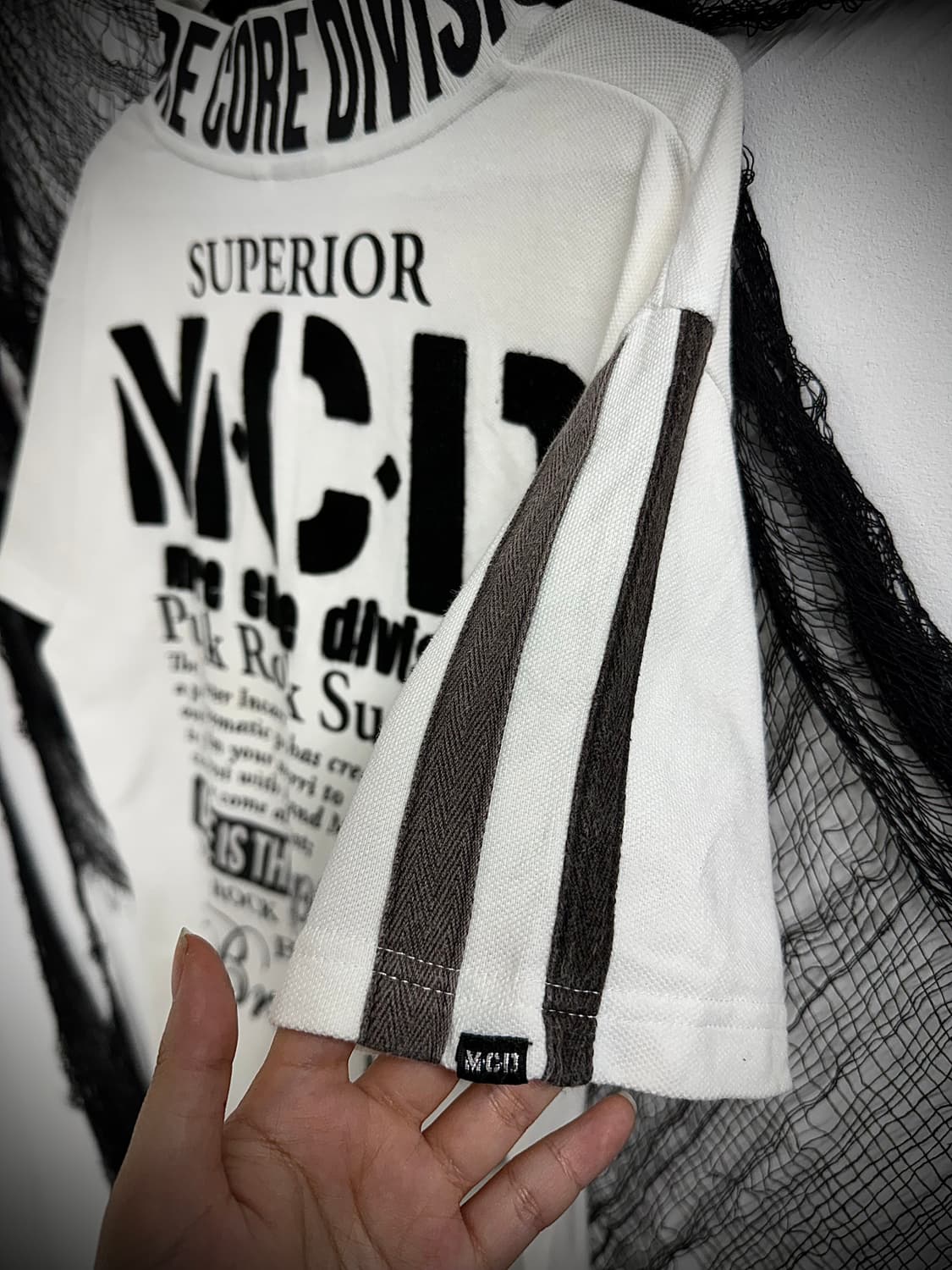 00s printing detailed collar halfsleeve 상품이미지4