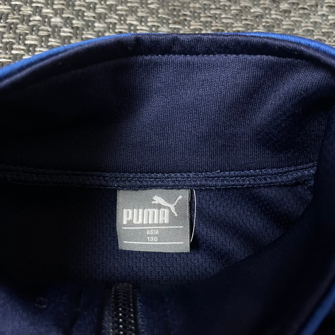 푸마 키즈 네이비 블루 져지 집업 130 상품이미지4